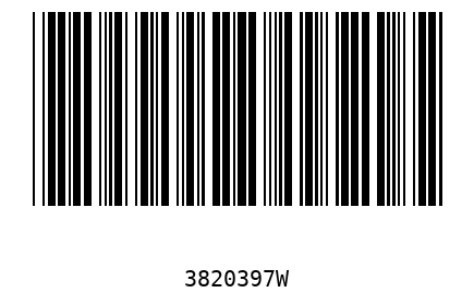 Bar code, type 39 3820397