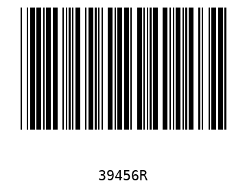 Bar code, type 39 39456