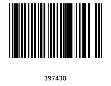 Bar code, type 39 39743