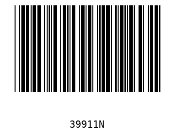 Bar code, type 39 39911