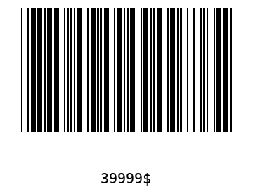Bar code, type 39 39999