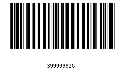 Bar code, type 39 39999992