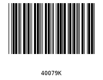 Bar code, type 39 40079