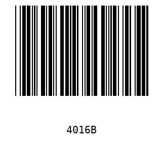 Bar code, type 39 4016