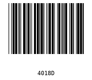 Bar code, type 39 4018