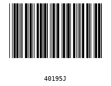 Bar code, type 39 40195