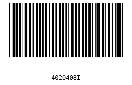 Bar code, type 39 4020408