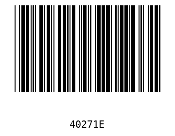 Bar code, type 39 40271