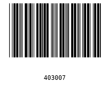 Bar code, type 39 40300