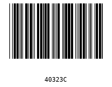 Bar code, type 39 40323