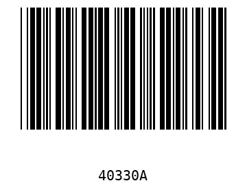 Bar code, type 39 40330