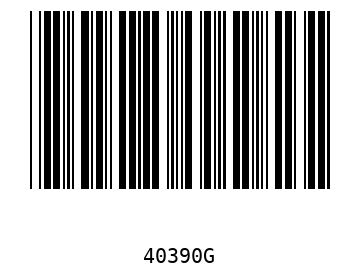 Bar code, type 39 40390