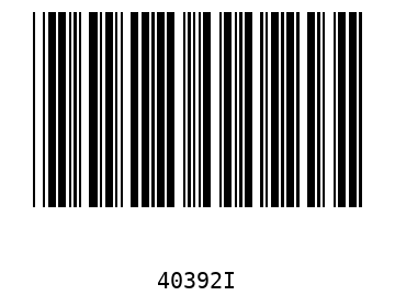 Bar code, type 39 40392