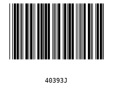 Bar code, type 39 40393