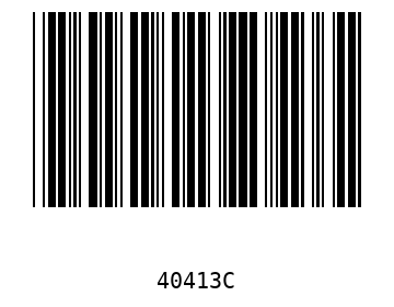 Bar code, type 39 40413