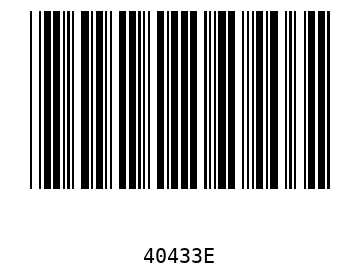 Bar code, type 39 40433