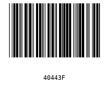 Bar code, type 39 40443