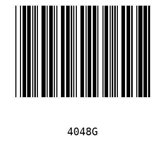 Bar code, type 39 4048