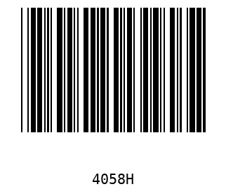 Bar code, type 39 4058