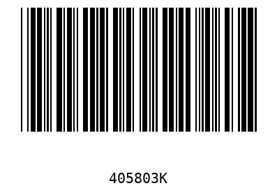 Bar code, type 39 405803