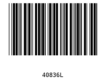 Bar code, type 39 40836