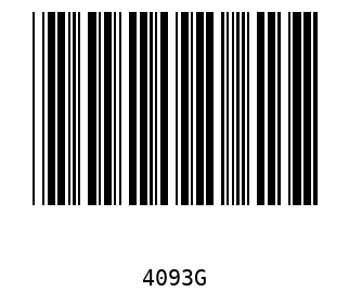 Bar code, type 39 4093
