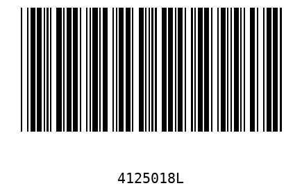 Bar code, type 39 4125018
