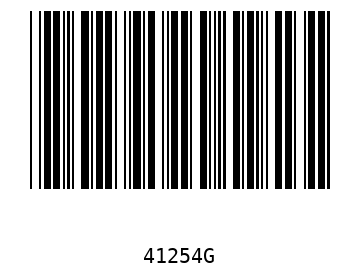 Bar code, type 39 41254