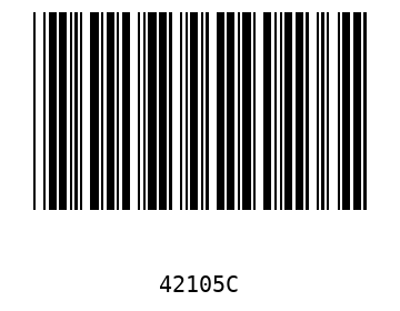 Bar code, type 39 42105