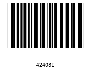 Bar code, type 39 42408
