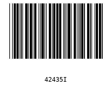 Bar code, type 39 42435