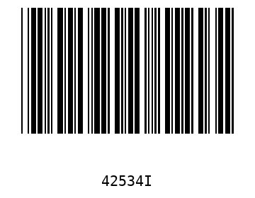 Bar code, type 39 42534