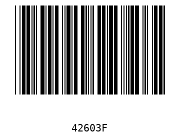 Bar code, type 39 42603