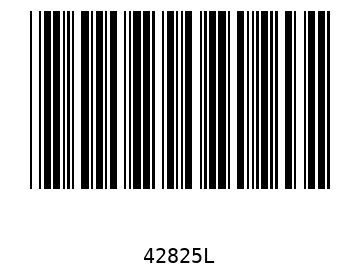 Bar code, type 39 42825