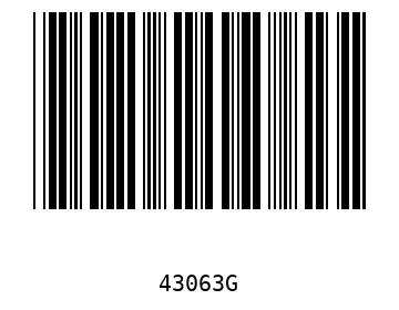 Bar code, type 39 43063