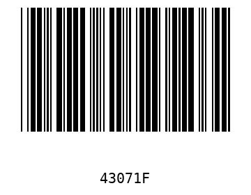 Bar code, type 39 43071