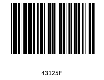 Bar code, type 39 43125