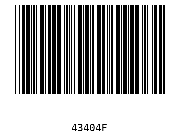 Bar code, type 39 43404