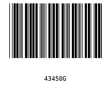 Bar code, type 39 43450