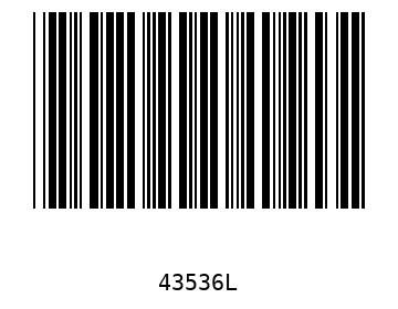 Bar code, type 39 43536