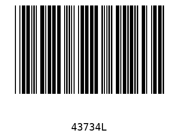 Bar code, type 39 43734