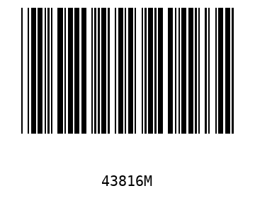 Bar code, type 39 43816