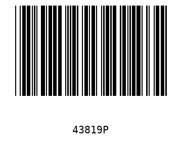 Bar code, type 39 43819