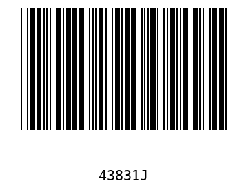 Bar code, type 39 43831