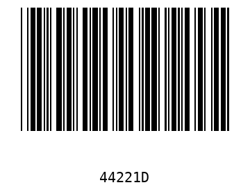 Bar code, type 39 44221