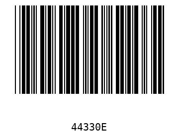 Bar code, type 39 44330