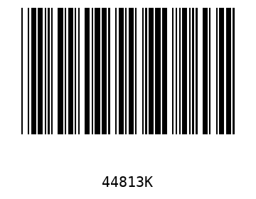 Bar code, type 39 44813
