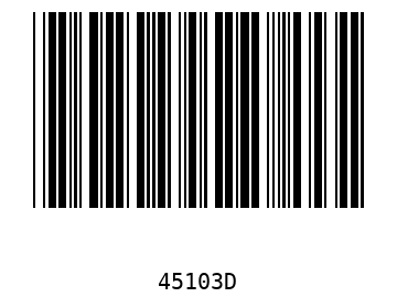 Bar code, type 39 45103