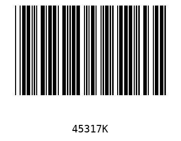 Bar code, type 39 45317