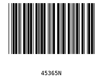 Bar code, type 39 45365